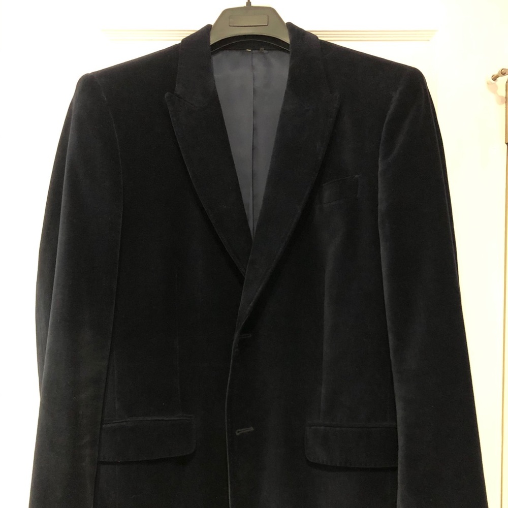 Elie Tahari Mens Velvet Blazer Sport Coat Size 40